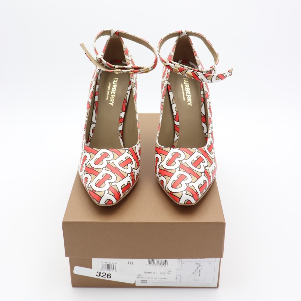 🥳HOST PICK🥳 Burberry Wiltkin Logomania Triple Stud Pumps Heels - Picture 3 of 7